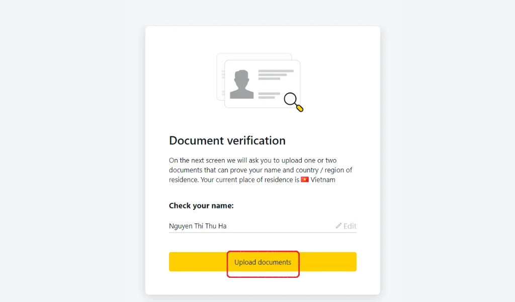 Fill in your personal details when registering with ExnessExnessに登録する際は個人情報を入力してください