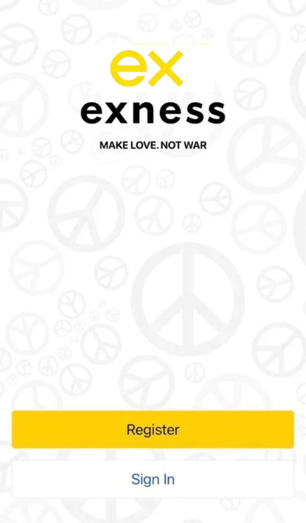 Open the Exness App and log inExnessアプリを開いてログインします