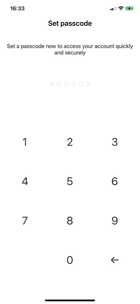 Continue setting your password.パスワードの設定を続行します。