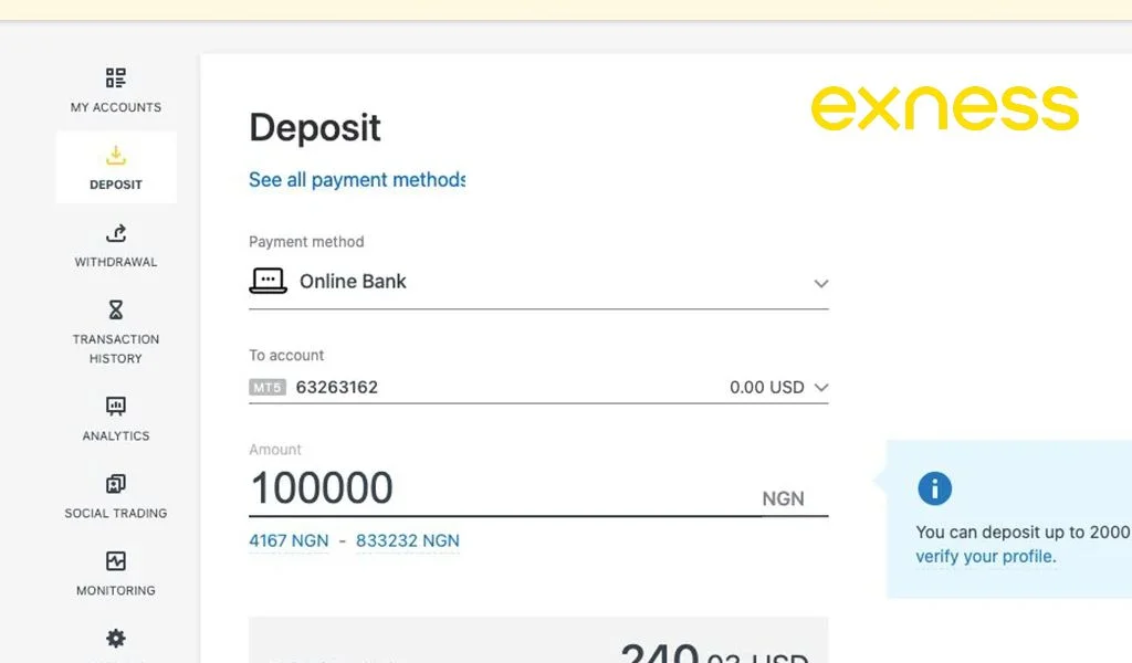 Exness Deposit ErrorExness入金エラー