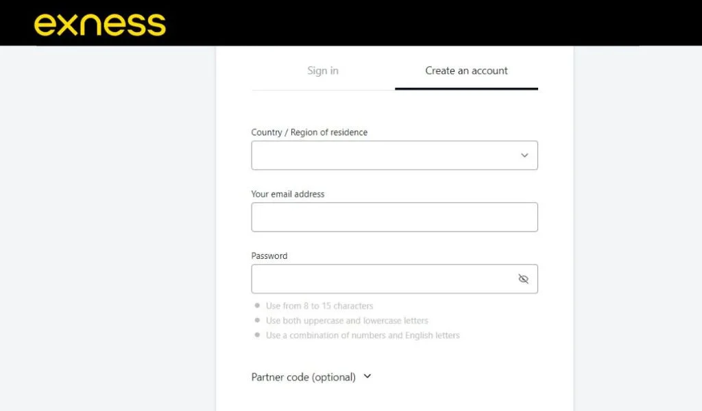 Register an account first to learn how to play Exness.Exness の遊び方を学ぶには、まずアカウントを登録してください。
