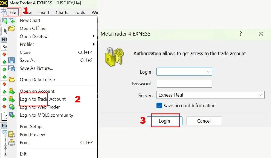 Trade on your MT4 account with ExnessExnessでMT4アカウントで取引しましょう
