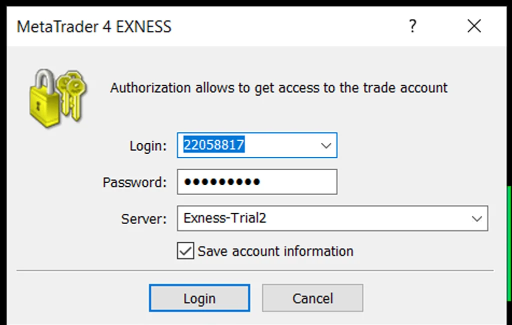 Open an Exness MT4 accountExness MT4アカウントを開設する 