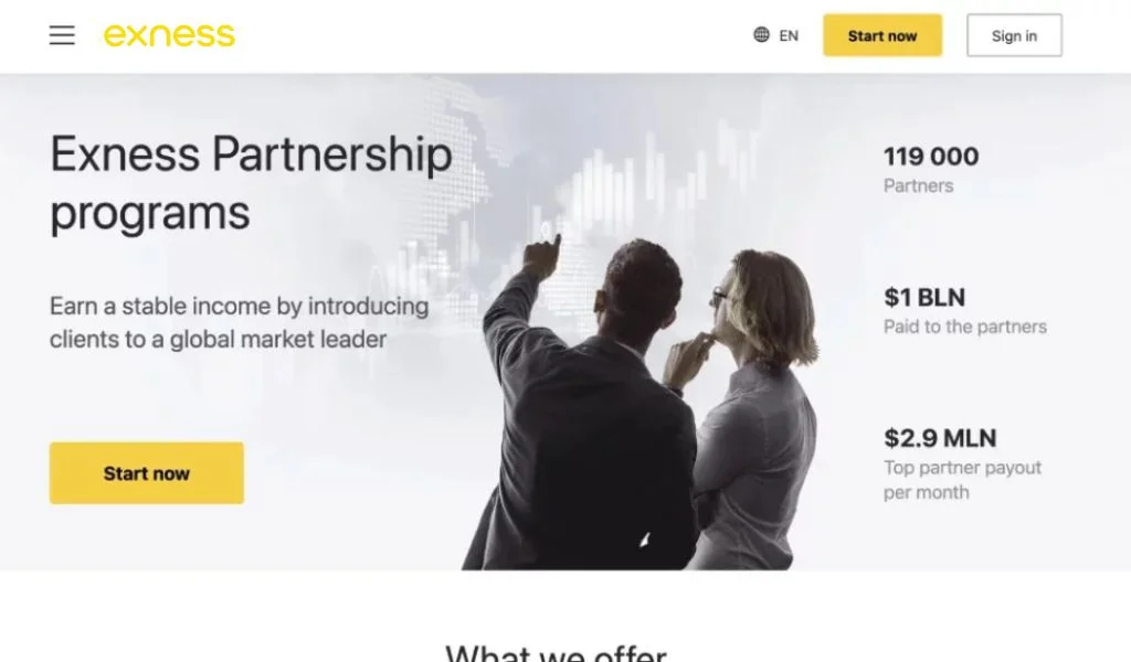 What is the Exness Partner Program?Exness パートナー プログラムとは何ですか?