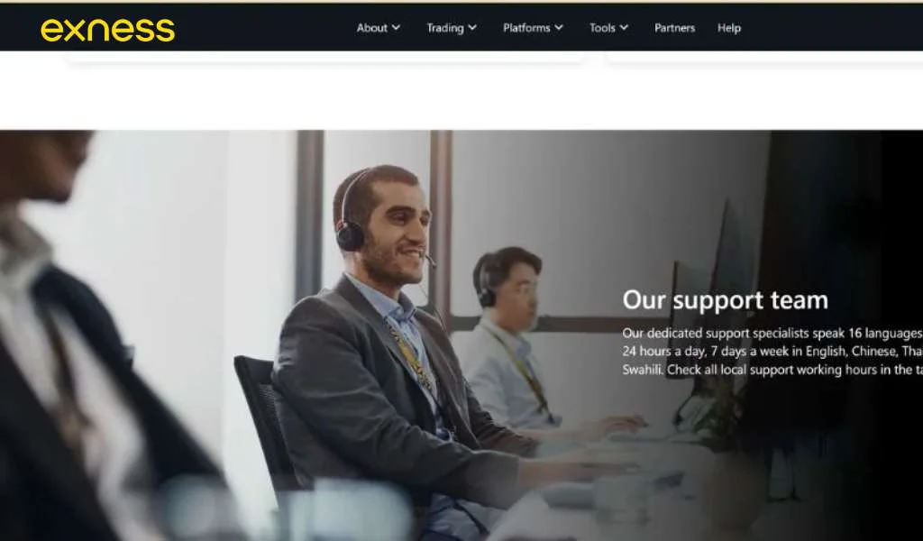 Exness review of its customer support teamExnessのカスタマーサポートチームのレビュー
