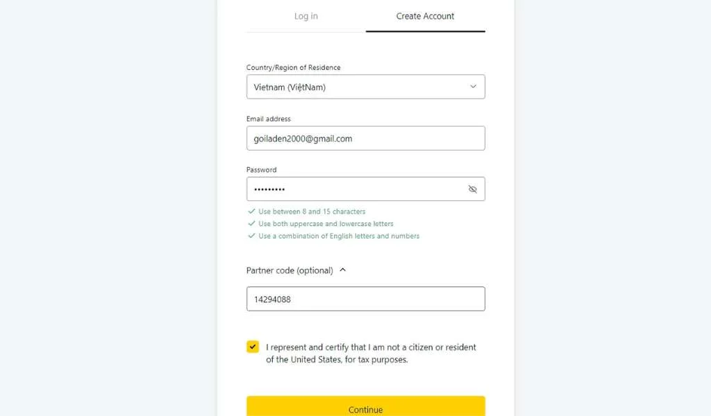 Create an MT4 Exness account before downloading the platform.プラットフォームをダウンロードする前に、MT4 Exness アカウントを作成してください。