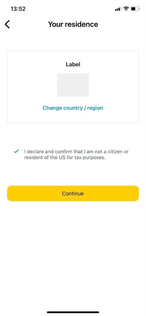 Enter personal information個人情報を入力してください