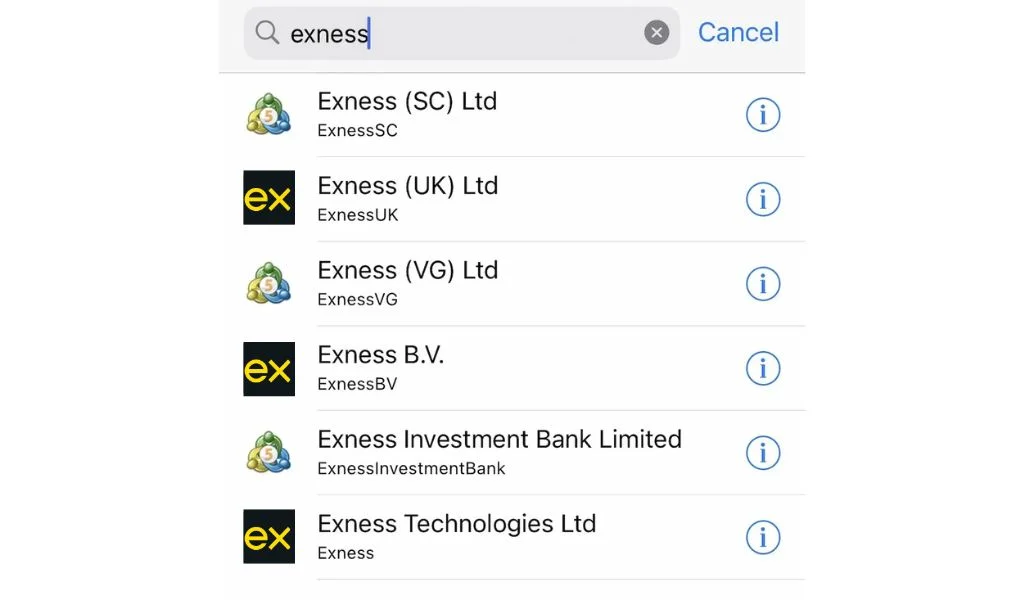 Search for ExnessExnessを検索