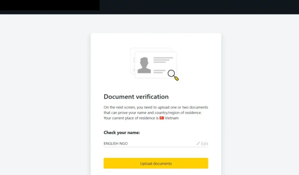 Verify Document書類の確認