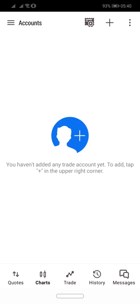 Add Exness accountExnessアカウントを追加する