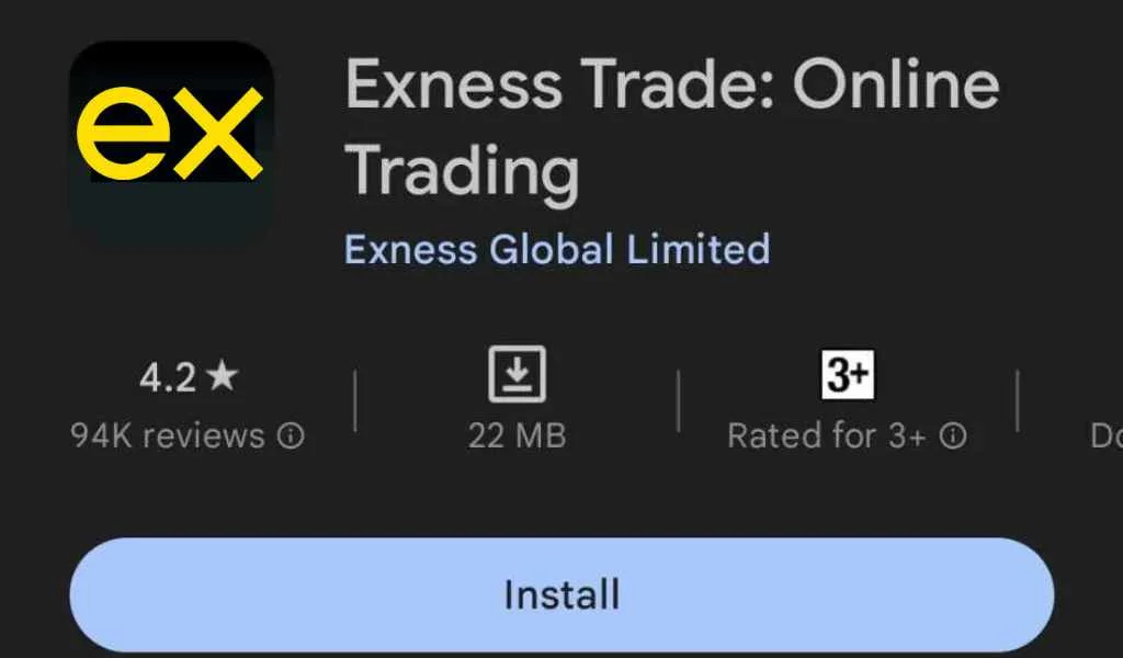 Exness application download interfaceExness アプリケーション ダウンロード インターフェース