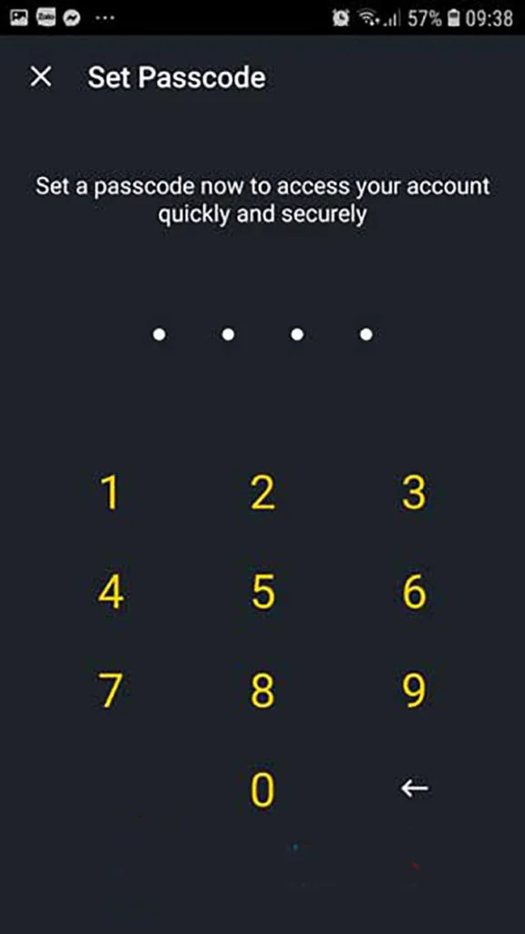 Enter your passwordパスワードを入力してください