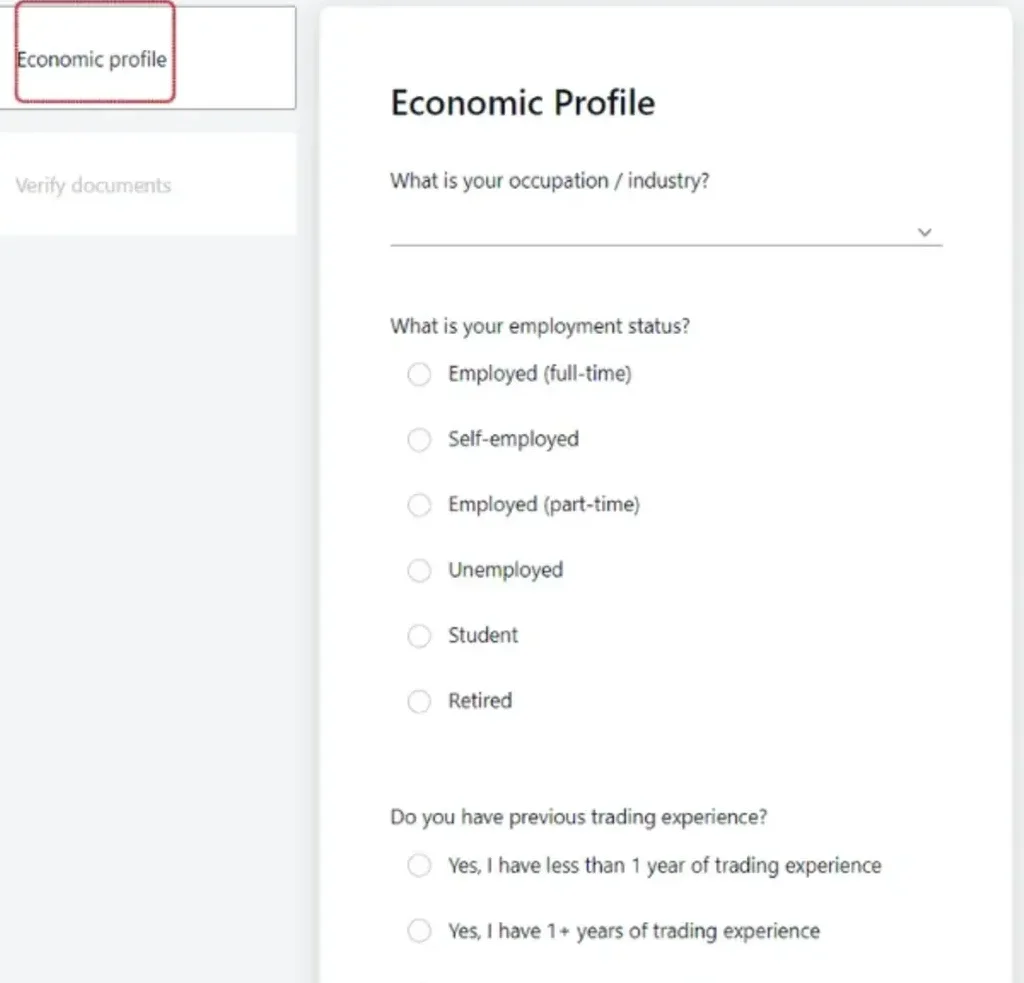 Declare your personal details when opening an Exness accountExnessアカウントを開設する際に個人情報を申告してください