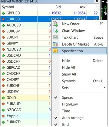 How to check Exness swap feesExnessのスワップ手数料を確認する方法