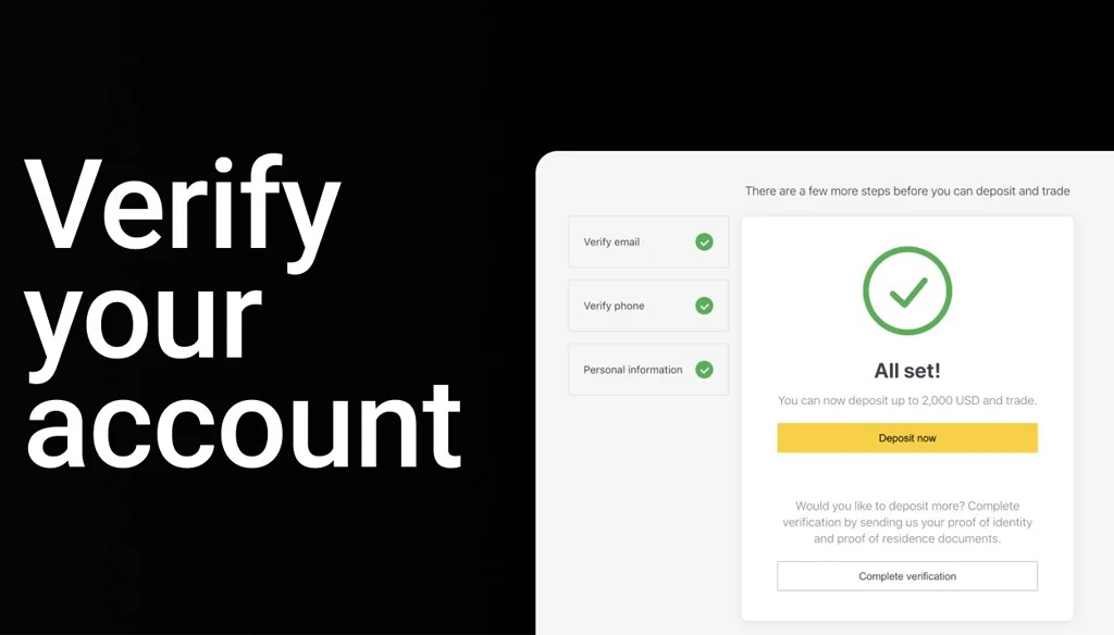Verify Exness accountExnessアカウントを確認する