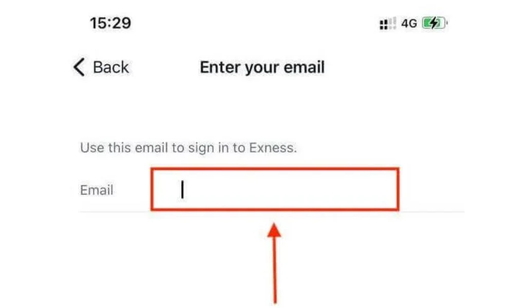 Fill in your email addressメールアドレスを入力してください