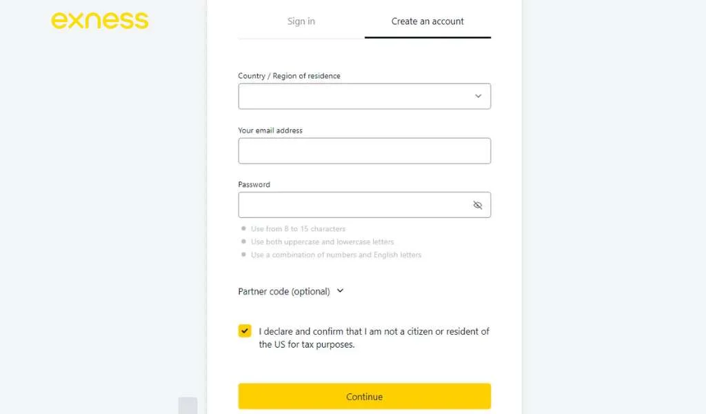Fill in personal information個人情報を入力してください